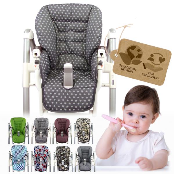 BAMBINIWELT Ersatzbezug für Peg Perego Modell Prima Pappa Diner, STERNE